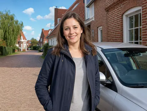 Verkäufer aus Bellheim mit dem verkauften Fahrzeug