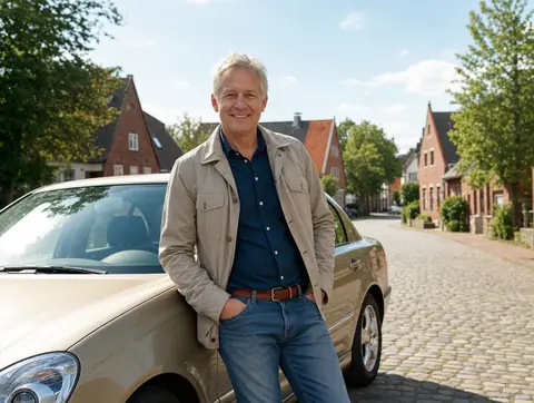 Verkäufer aus Jockgrim mit dem verkauften Fahrzeug